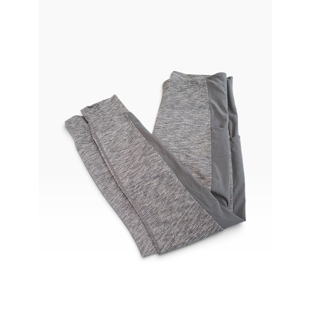 Athleta Excursion Hybrid Tight Women's M Gray Heather 7/8 Leggings 405666